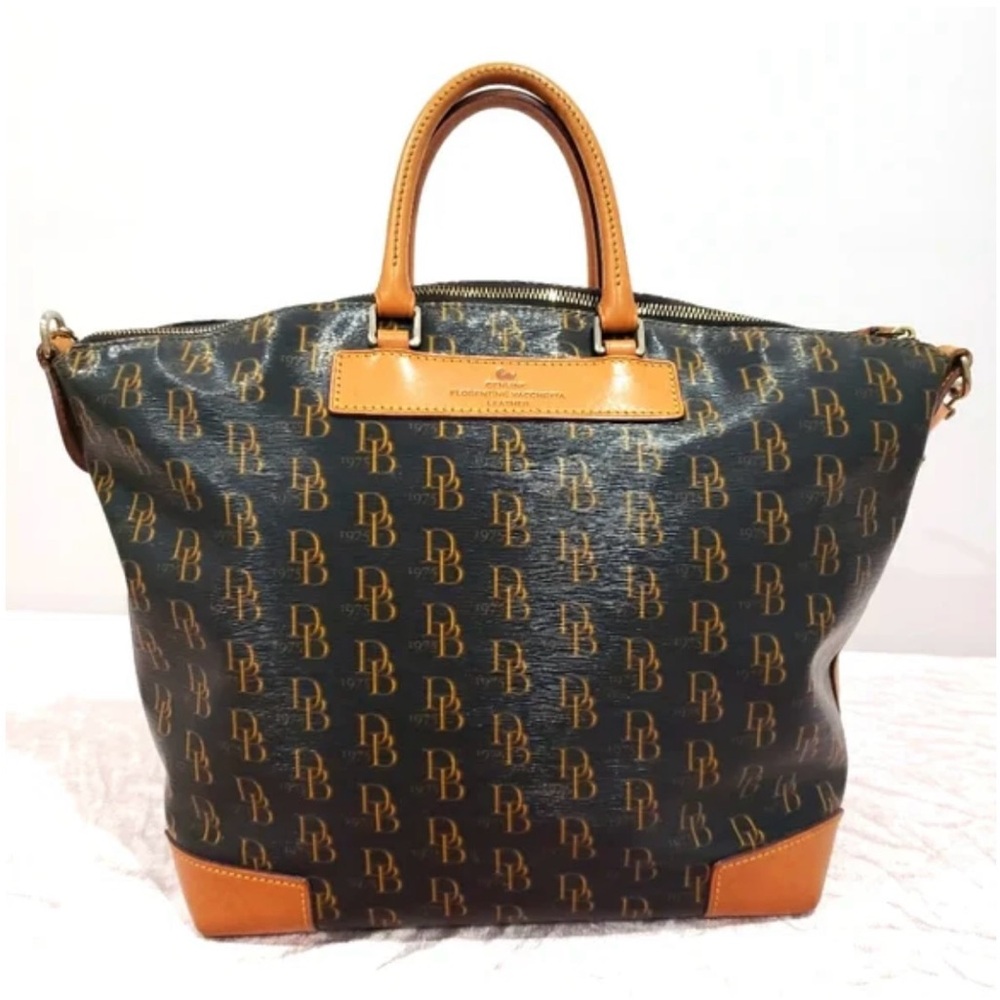 Dooney & Bourke 1975 Signature Vanessa Satchel with matching Wallet - Picture 11 of 14